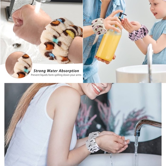 Leopard Print Spa Wristbands 8pc. New! Leopard - Picture 2 of 9